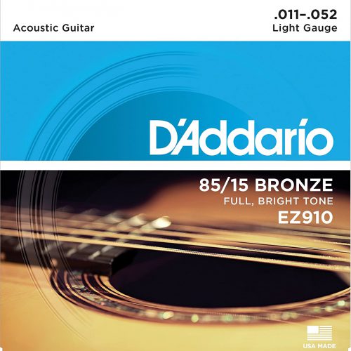 D&#039;ADDARIO CORDE PER CHITARRA ACUSTICA 11 52 EZ910