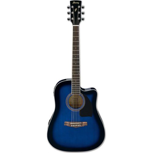 IBANEZ CHITARRA ACUSTICA ELETTRIFICATA BLU TRASPARENTE SFUMATO PF1515ECETBS