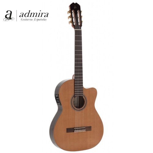 ADMIRA CHITARRA CLASSICA CORPO SOTTILE ELETTRIFICATA SPALLA MANCANTE VIRTUOSO EC