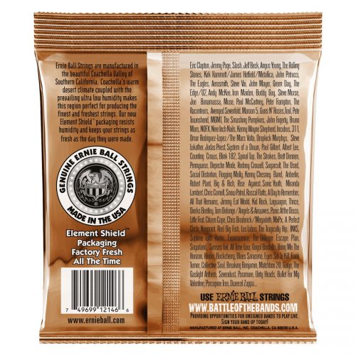 Ernie Ball muta di corde 2146 Earthwood Phosphor Bronze Medium Light 12-54