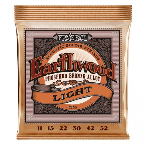 Ernie Ball muta di corde 2148 Earthwood Phosphor Bronze Light 11-52