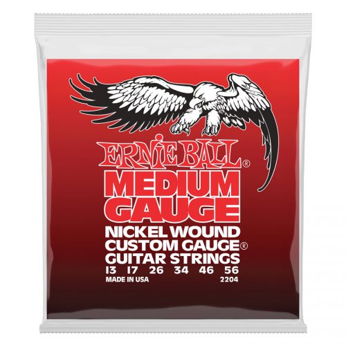 Ernie Ball muta di corde 2204 Nickel Wound Custom Medium Slinky 13-56