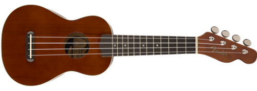 Fender Venice Soprano Uke, Walnut Fingerboard, Natural