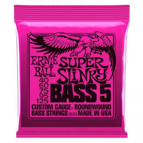 Ernie Ball muta di corde 2824 Nickel Wound 5 corde Super Slinky 40-125