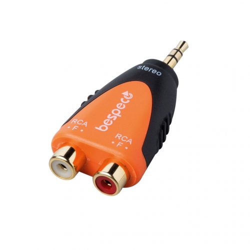 BESPECO ADATTATORE DA SPINA JACK 3,5MM A 2 PRESE RCA