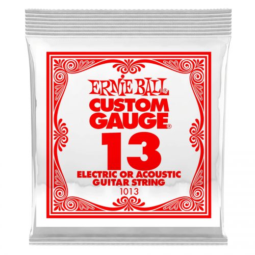 Ernie Ball corda singola 1013 Plain Steel .013