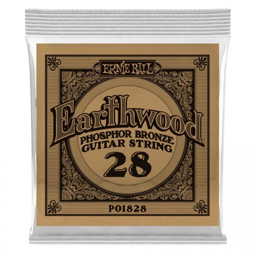 Ernie Ball corda singola 1828 Earthwood Phosphor Bronze .028