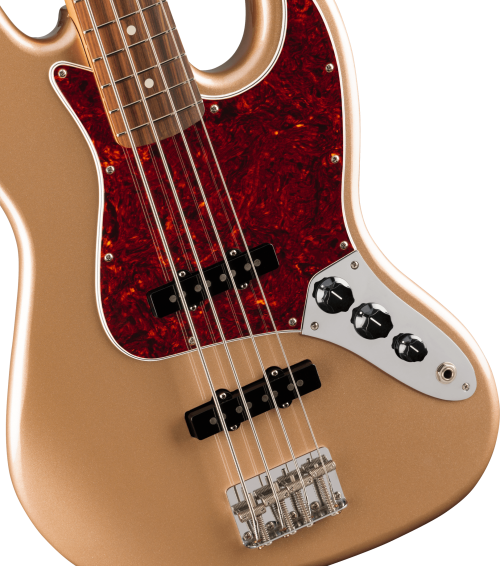 Fender Vintera &#039;60s Jazz Bass, Pau Ferro Fingerboard, Firemist Gold