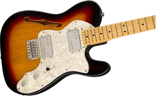 Squier Classic Vibe &#039;70s Telecaster Thinline, Maple Fingerboard, 3-Color Sunbur