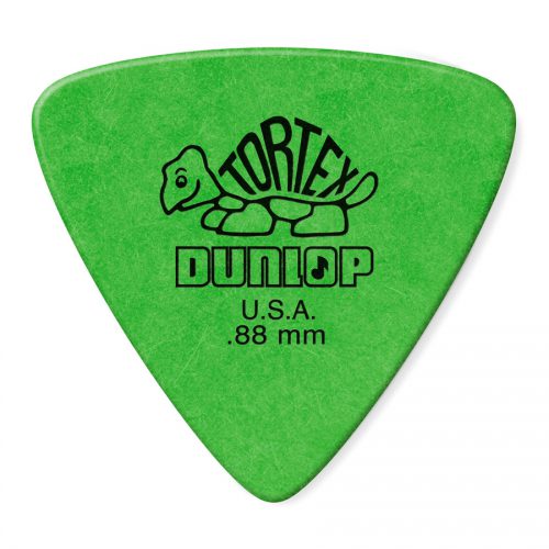 Dunlop 431R Tortex Triangle Green .88