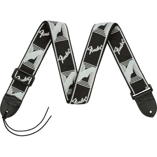 Fender Fender 2" Monogrammed Strap, Black/Light Grey/Dark Grey