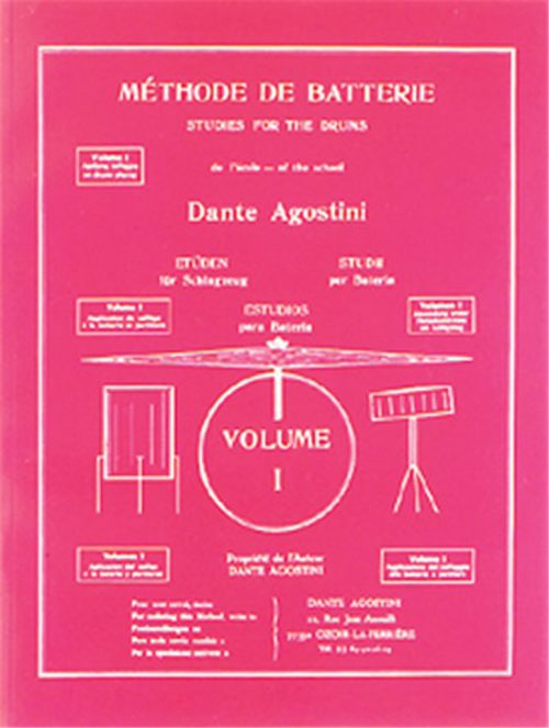 Metodo per batteria - Methode de Batterie - Volume 1 - Dante Agostini