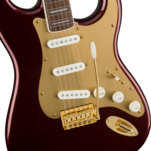 SQUIER 40th Anniversary Stratocaster®, Gold Edition, Gold Anodized Pickguard,