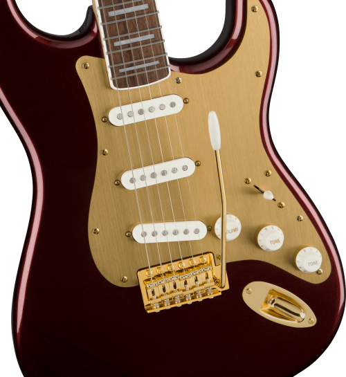 SQUIER 40th Anniversary Stratocaster®, Gold Edition, Gold Anodized Pickguard,