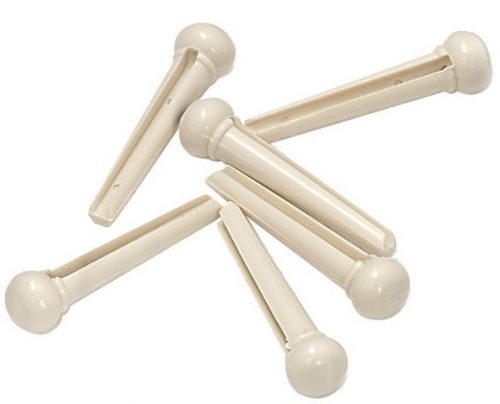 GEWA PIOLI PINS BIANCHI PER CHITARRA ACUSTICA CONF. 6 PZ