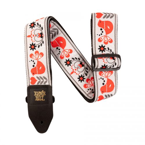 Ernie Ball EB 4689 Red Bird Winter Jacquard Strap