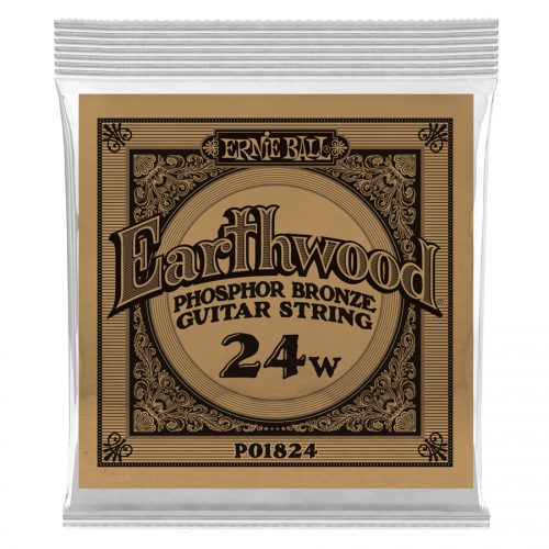 Ernie Ball corda singola 1824 Earthwood Phospor Bronze .024