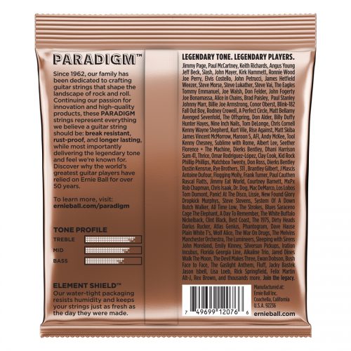 Ernie Ball muta di corde 2076 Paradigm Phosphor Bronze Medium Light 12-54