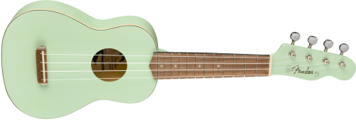 Fender Venice Soprano Uke, Walnut Fingerboard, Surf Green