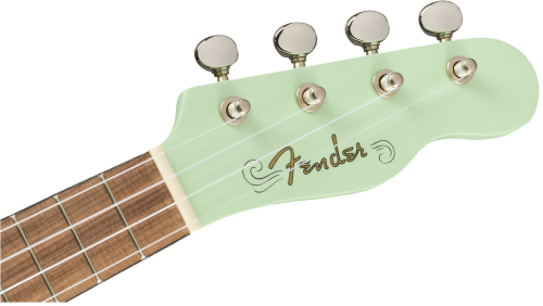 Fender Venice Soprano Uke, Walnut Fingerboard, Surf Green