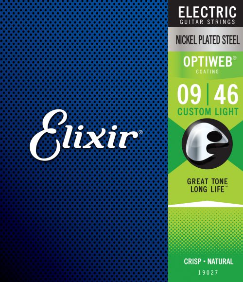 ELIXIR ELECTRIC GUITAR STRINGS 9 46 OPTIWEB