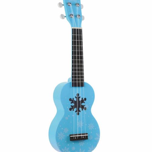 MAHALO UKULELE FROZEN SNOW ICE BLUE AZZURRO