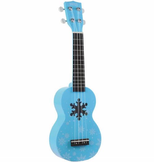 MAHALO UKULELE FROZEN SNOW ICE BLUE AZZURRO