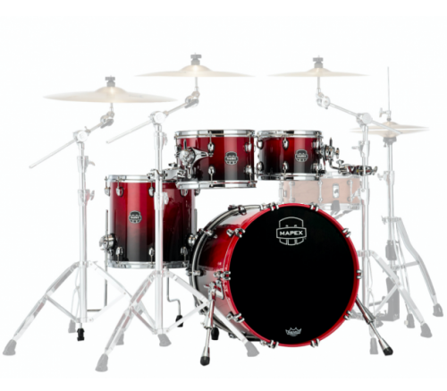 MAPEX BATTERIA SATURN NEW FUSION SCARLET FADE - SR504XRQ