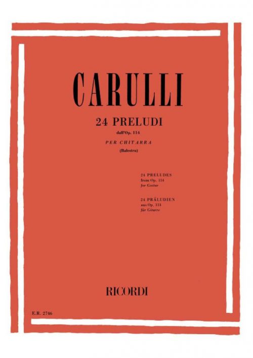 Ferdinando Carulli 24 PRELUDI DALL'OP. 114