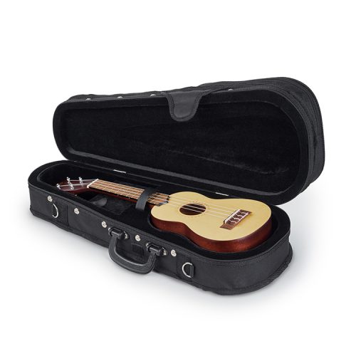 ROCKCASE RC 20850 B - Custodia semi-rigida per ukulele soprano - Serie Deluxe Li