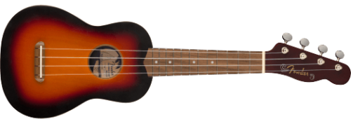 Fender Venice Soprano Uke, Walnut Fingerboard, 2-Color Sunburst