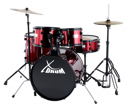 XDrum 20 "batteria da studio completa Rosso Rubino