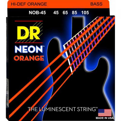 DR CORDE PER BASSO NEON 45 105 ORANGE ARANCIONI NOB-45
