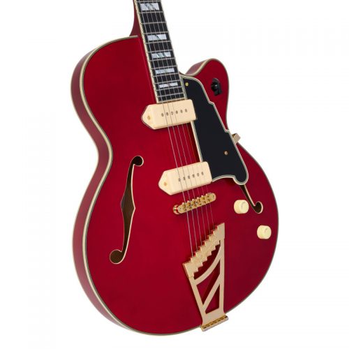 D'ANGELICO EXCEL 59 (with stairstep tailpiece) TRANS CHERRY