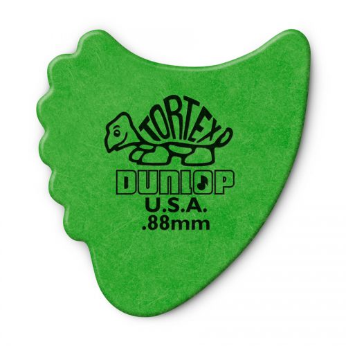 Dunlop plettro 414R Tortex Fin Green .88