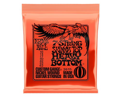 ERNIE BALL - 2615 NICKEL WOUND SKINNY TOP HEAVY BOTTOM 7 SLINKY 10 62