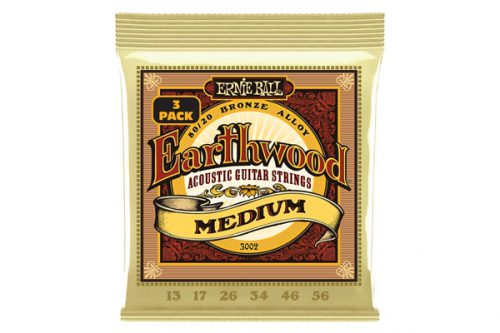 ERNIE BALL - 3002 ERTHWD MED 8020 BRNZ 3 PK 13 56