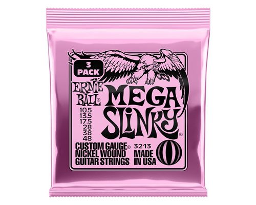 ERNIE BALL - 3213 MEGA SLINKY NCKLWND 3 PK 10.5 4