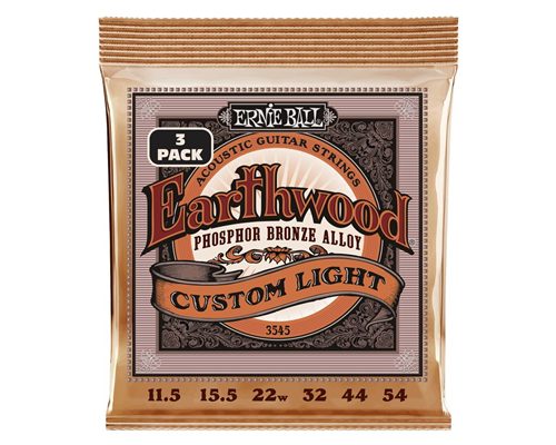 ERNIE BALL - 3545 ERTHWD CUSTOM LIGHT PHOS 11.5 54