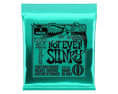 ERNIE BALL - 3626 NOT EVEN SLINKY NCKL 3 PK 12 56