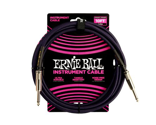 ERNIE BALL - 6393 BRAIDED STRAIGHT STRAIGHT 3M