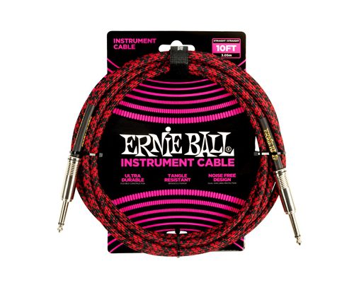 ERNIE BALL - 6394 BRAIDED STRAIGHT STRAIGHT 3M