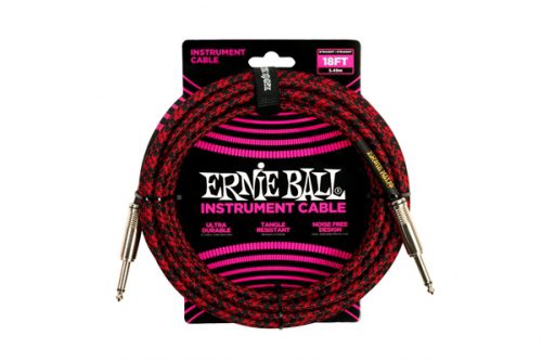 ERNIE BALL - 6396 BRAIDED STRAIGHT STRAIGHT 5.5M