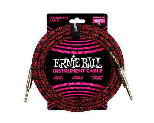 ERNIE BALL - 6396 BRAIDED STRAIGHT STRAIGHT 5.5M