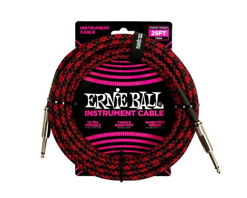 ERNIE BALL - 6398 BRAIDED STRAIGHT STRAIGHT 7.6M
