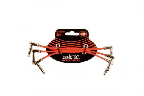 ERNIE BALL - 6402 FLAT RIBBON PATCH CABLE RED 15,24CM SINGOLO