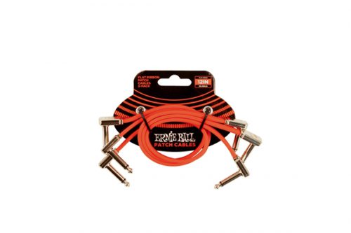 ERNIE BALL - 6403 FLAT RIBBON PATCH CABLE RED 30,48CM SINGOLO