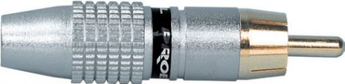 PROEL CONNETTORE RCA PIN IN OTTONE BORDINO NERO
