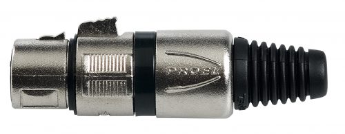 PROEL CONNETTORE XLR FEMMINA 3FVPRO CON ANELLO NERO