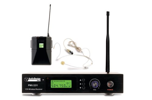 AUDIO DESIGN Sistema wireless 100 Ch, UHF con 1 body pack + archetto - 1 ch